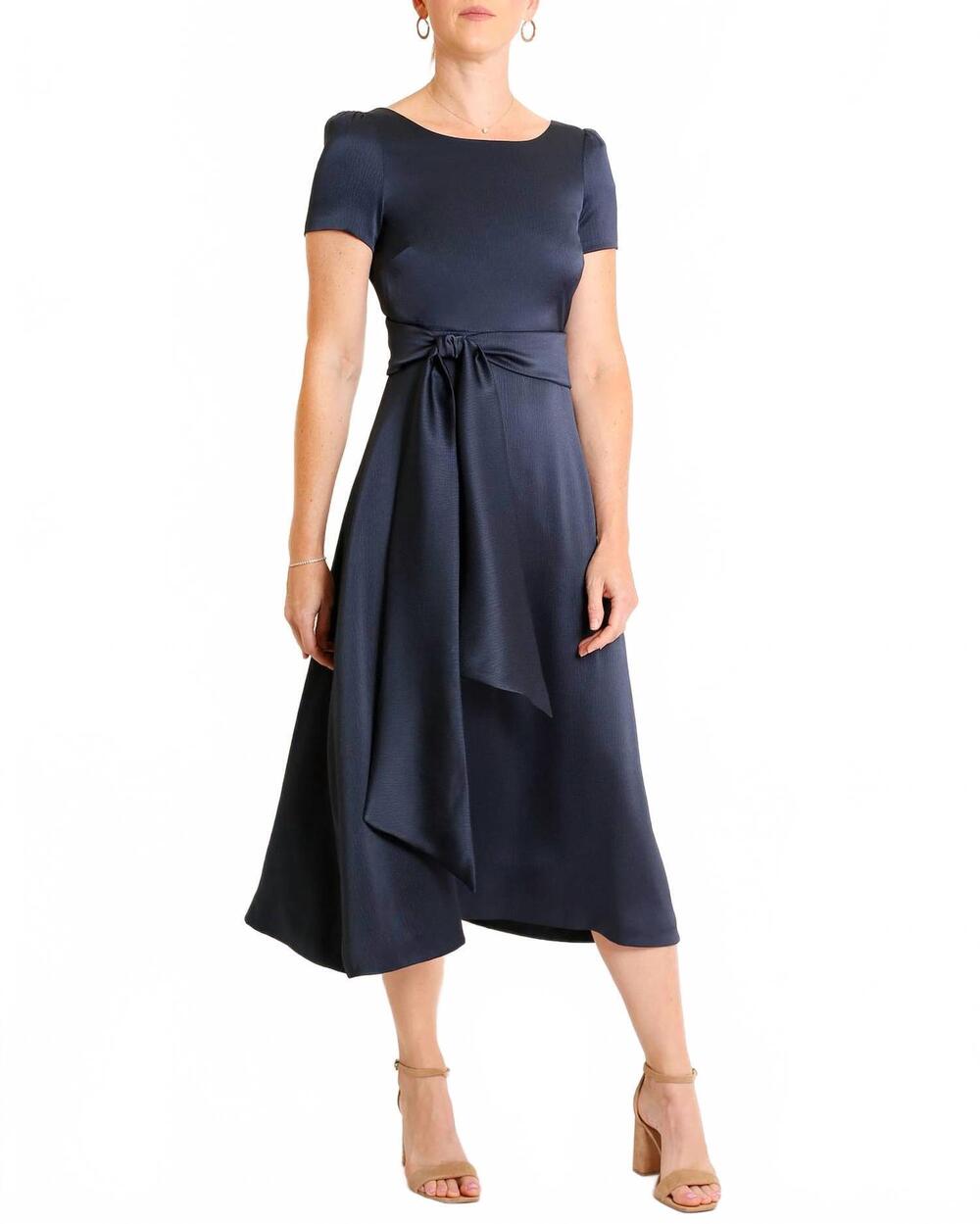NEW CAMILYN BETH elin midi dress in navy